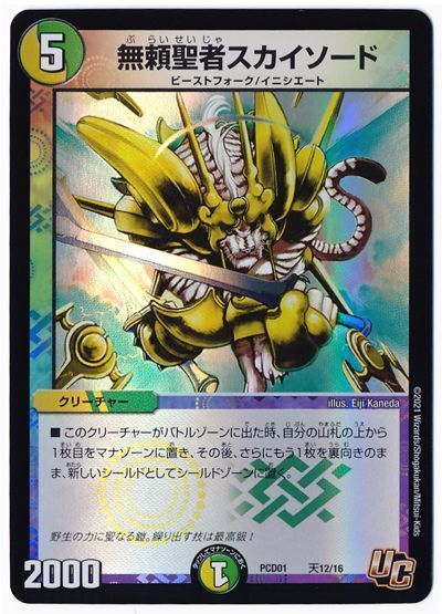 デュエル・マスターズ 無頼聖者スカイソード[DMPCD01【天門】][PCD01 天12/16][UC]